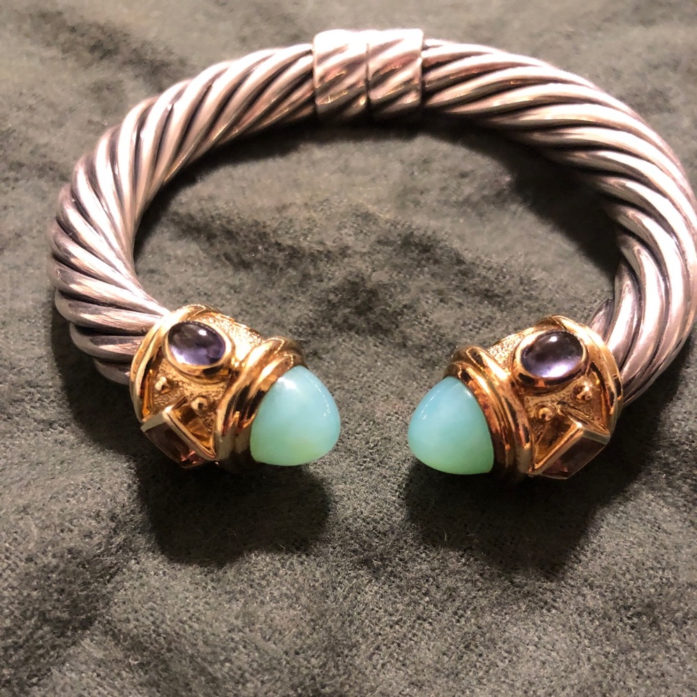 David Yurman 10 mm Vintage Renaissance bracelet.